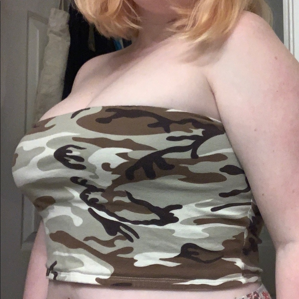 Camo tube top